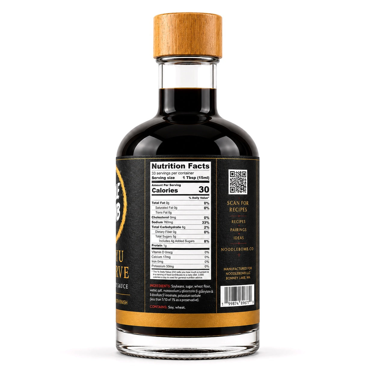 NoodleBomb Shoyu Reserve Premium Soy Sauce