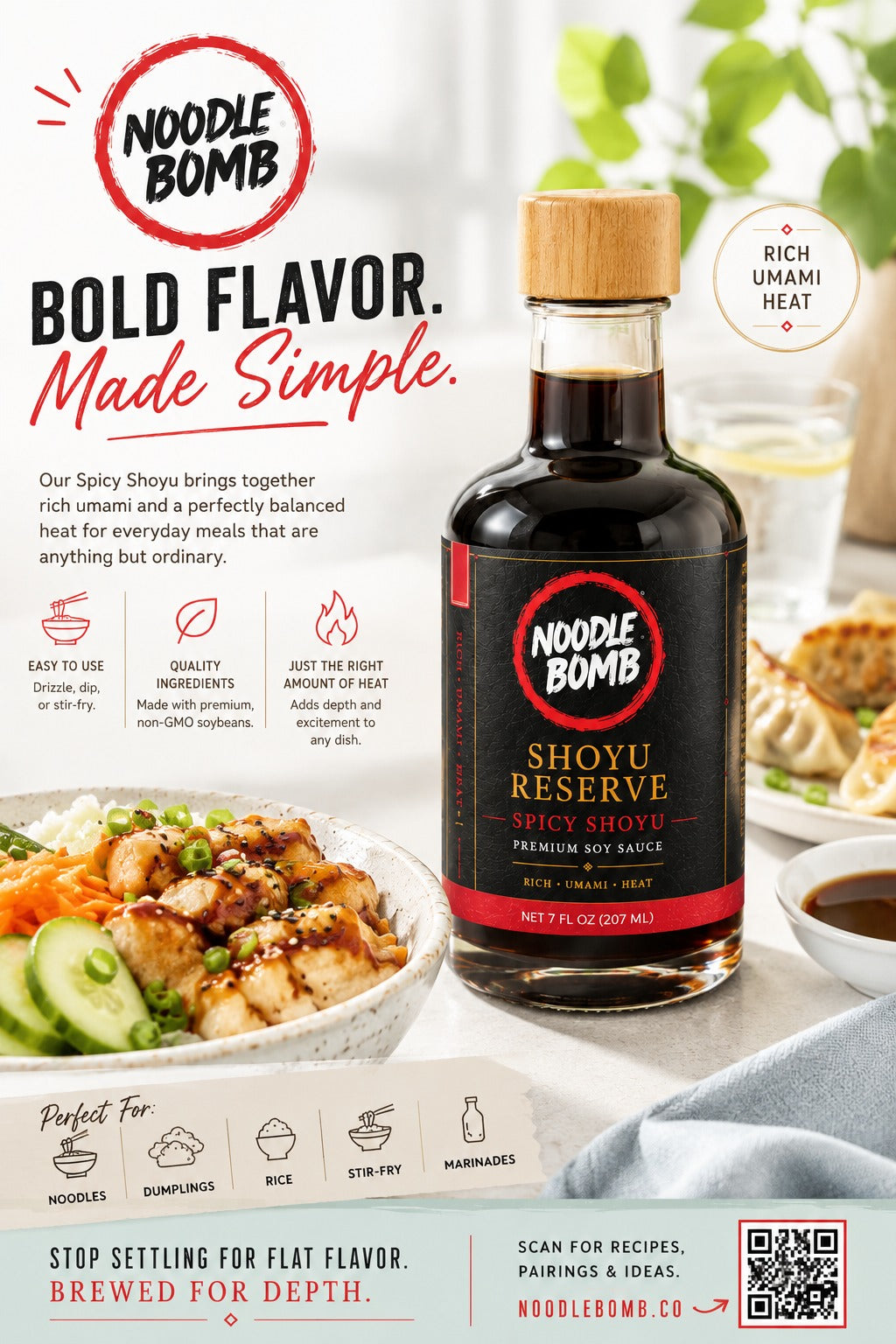 NoodleBomb Shoyu Reserve Spicy Shoyu