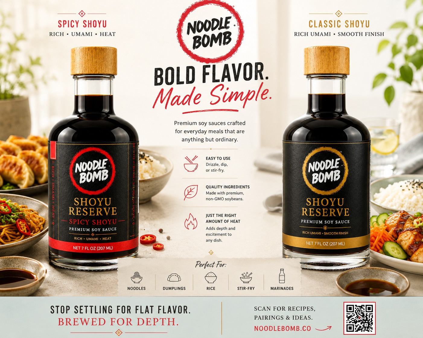 NoodleBomb Shoyu Reserve Spicy Shoyu